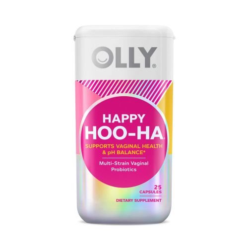 OLLY Happy Hoo-Ha, Women's Probiotic, Vaginal Health, Capsule Supplement, 25 Count OLLY Happy Hoo-Ha, Women's Probiotic, Vaginal Health, Capsule Supplement, 25 Count