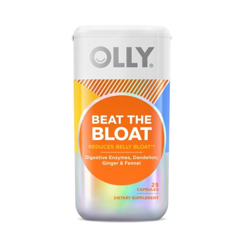 OLLY Beat the Bloat Capsule Supplement, Digestive Support, 25 Count OLLY Beat the Bloat Capsule Supplement, Digestive Support, 25 Count