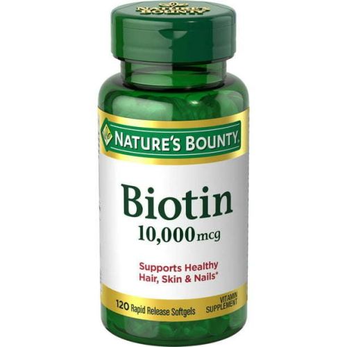 Nature's Bounty Biotin Supplement Rapid Release Softgels; 10000 mcg; 120 Count Nature's Bounty Biotin Supplement Rapid Release Softgels; 10000 mcg; 120 Count
